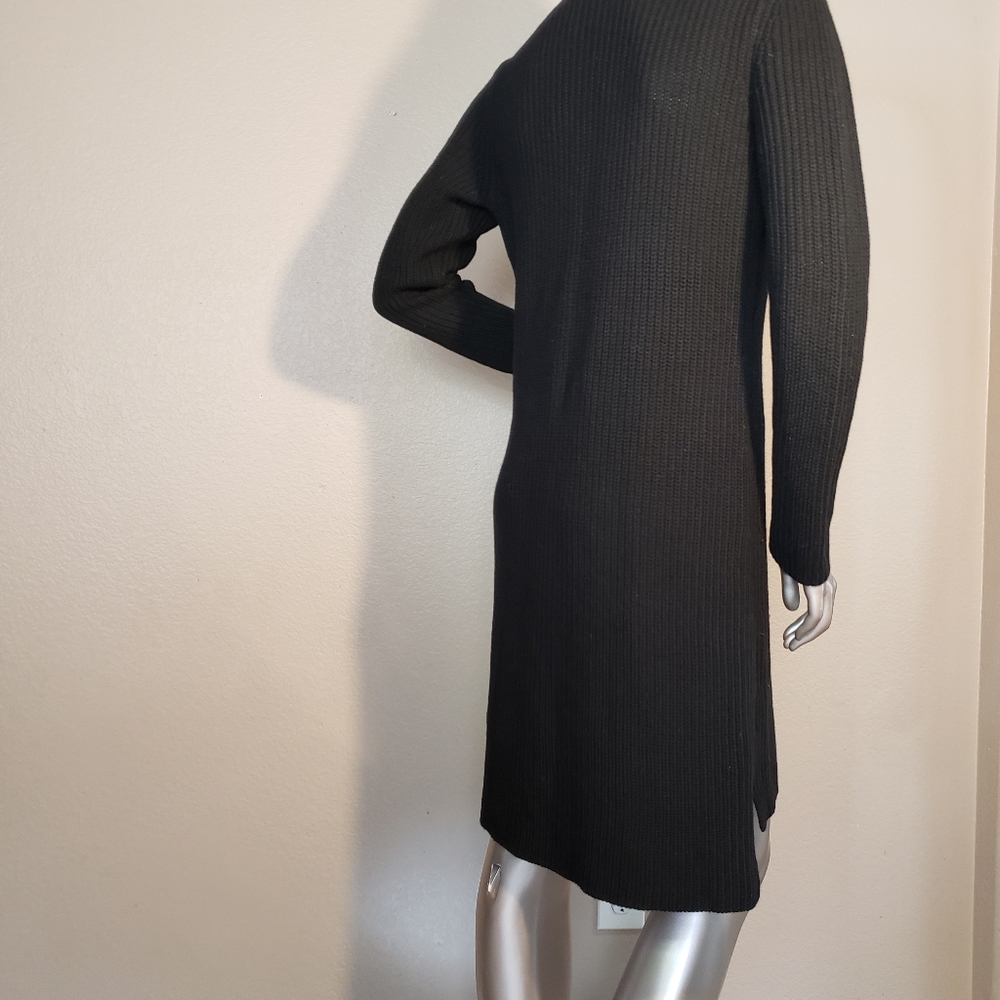 ANN TAYLOR Black Sweater Turtleneck Dress Med or Large PLEASE CHECK PICTURES - Picture 3 of 16